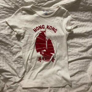 brandy melville john galt hong kong graphic tee shirt